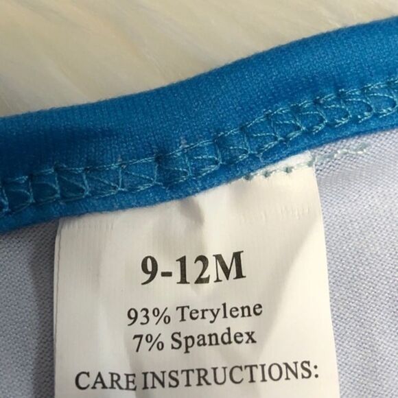 Baby Girl Royal Blue Romper - Picture 4 of 4